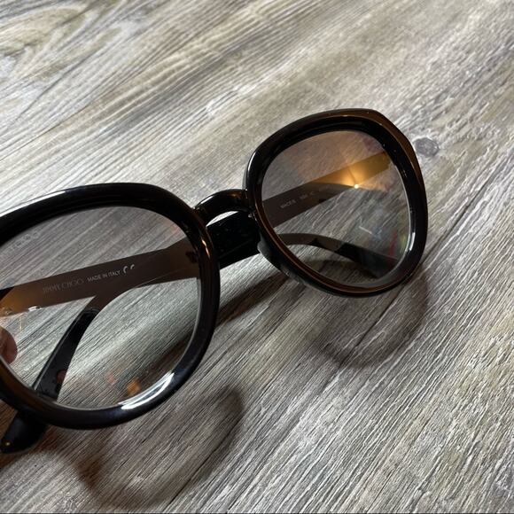 Jimmy Choo Women's Black MACE/S NS8/IC Plastic Frame Sunglasses sz 53-21-145 - Picture 6 of 12